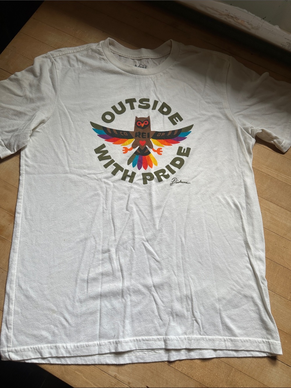 REI Outside With Pride Graphic Tee - White